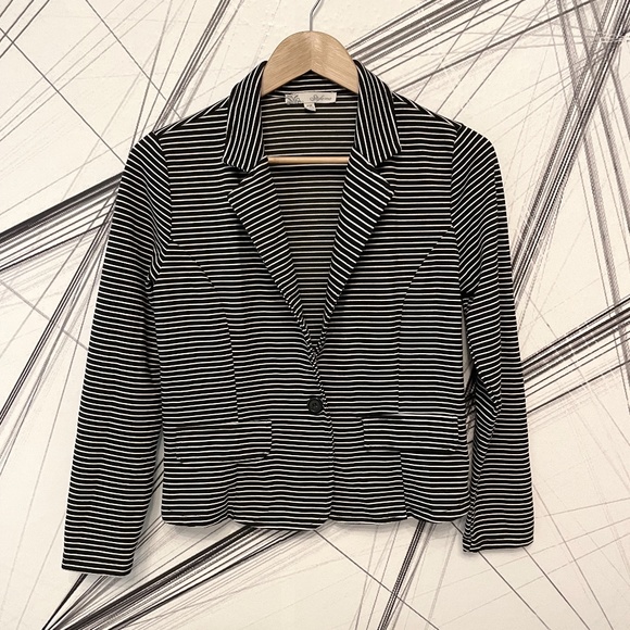 Style Me Notched lapel Stripe Blazer PM - Picture 1 of 12